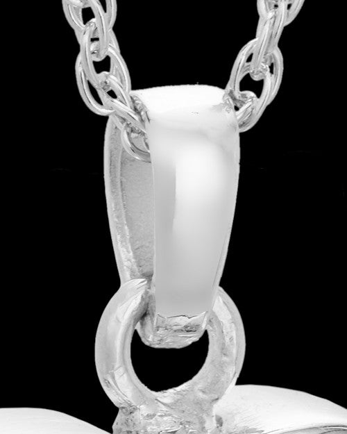 14K White Gold Blushing Heart Urn Keepsake