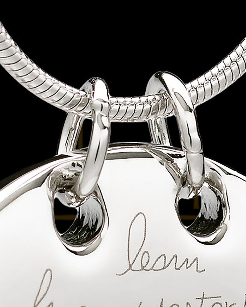 Sterling Silver Ambition Permanently Sealed Waterproof Cremation Pendant