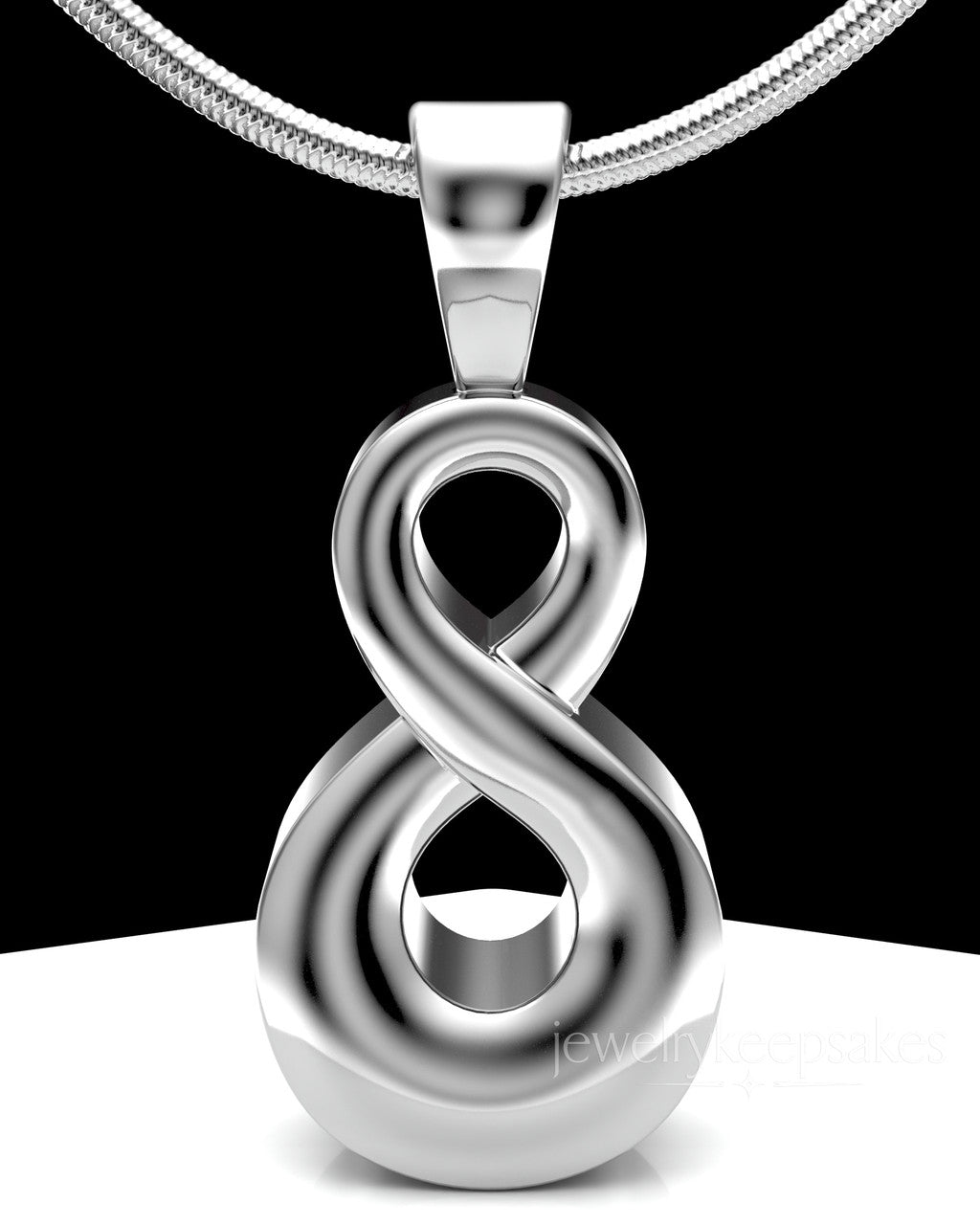 Sterling Silver Perpetual Love Permanently Sealed Waterproof Jewelry