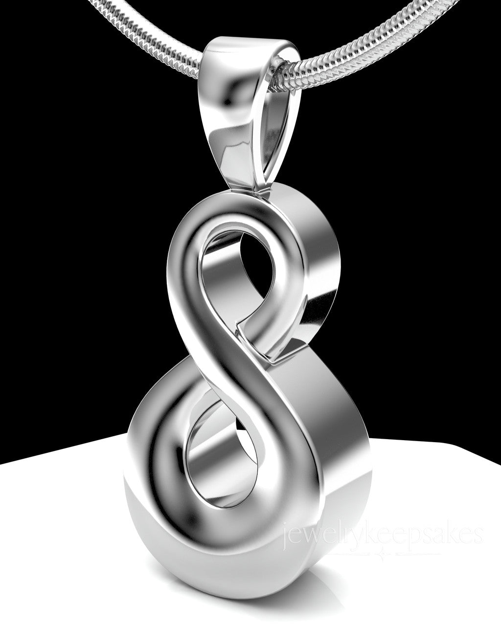 Sterling Silver Perpetual Love Permanently Sealed Waterproof Jewelry