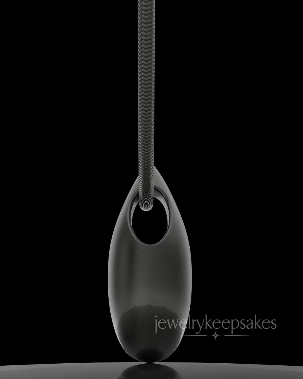 Black Plated Natural Tear Permanently Sealed Waterproof Jewelry