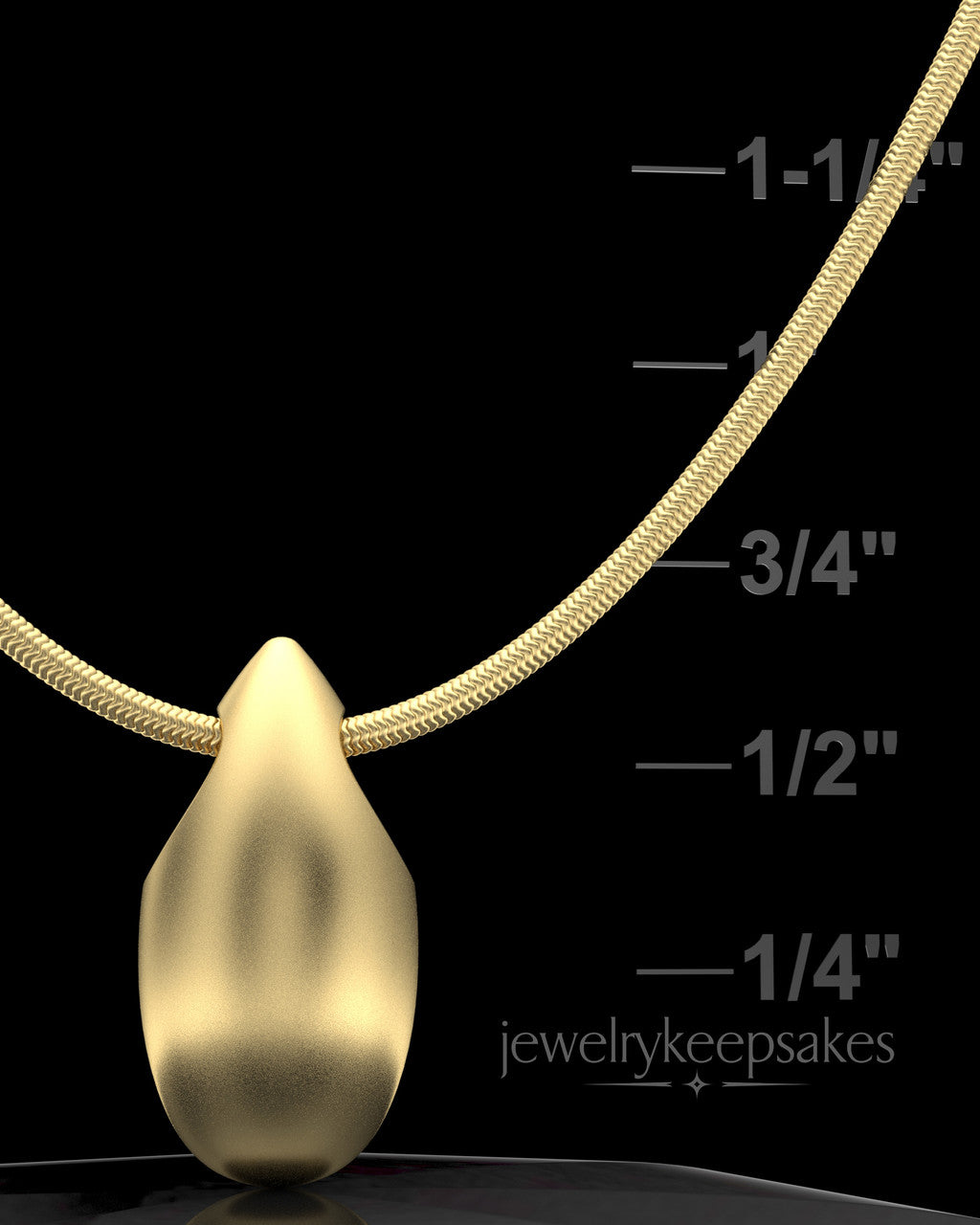Gold Plated Natural Tear Permanently Sealed Waterproof Jewelry