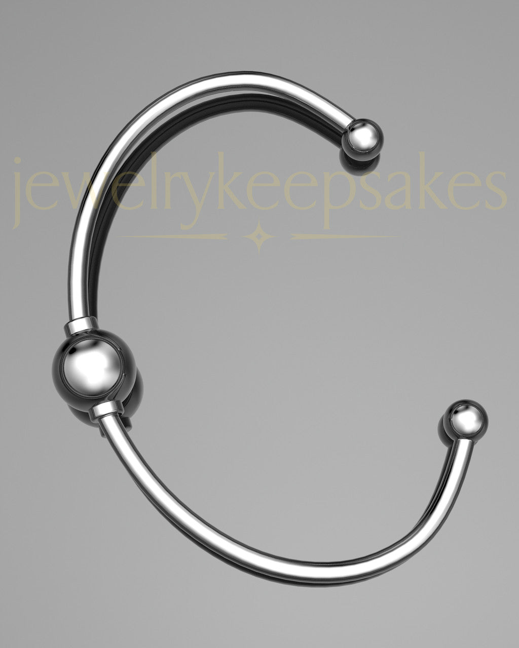 Solid 14k White Gold Cape Bracelet Keepsake Jewelry