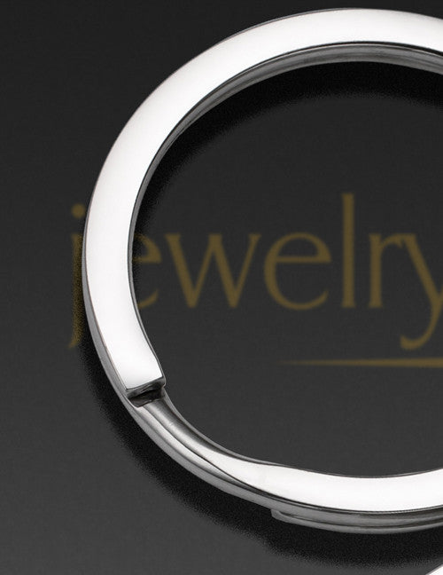 Photo Engraved Square Stainless Keychain