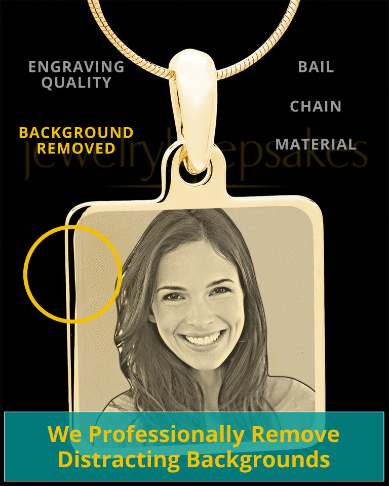 Gold Plated over Stainless Photo Square