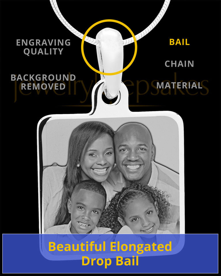 Photo Engraved Stainless Steel Square