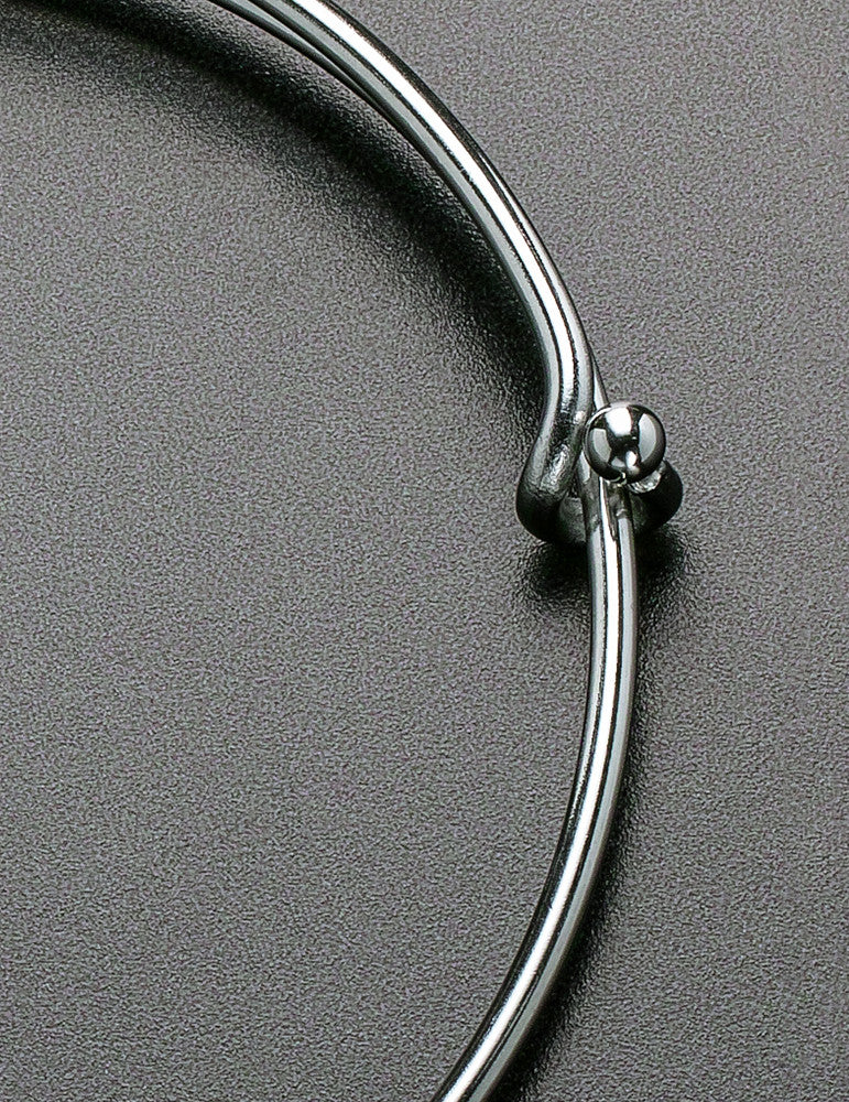 Sophisticate Curved Heart Photo Engraved Bracelet
