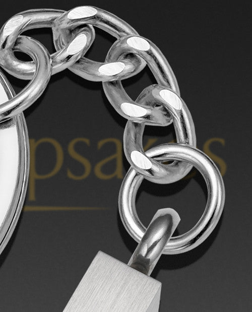 Modern Cross Cremation Keychain