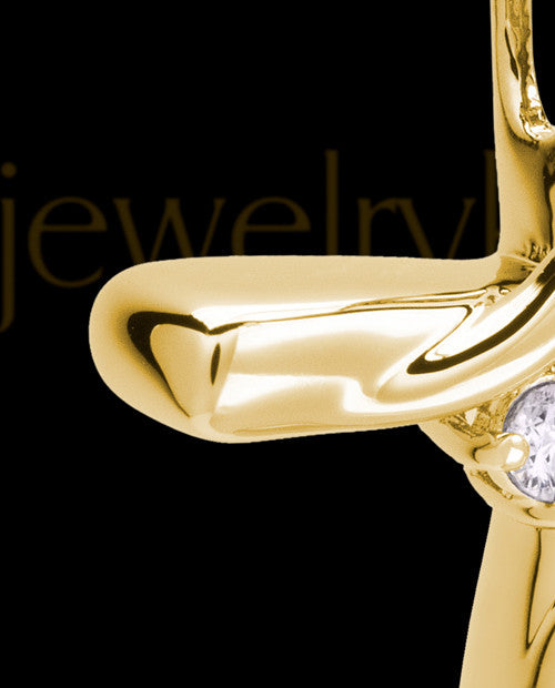 14K Gold Elegant Cross Cremation Pendant