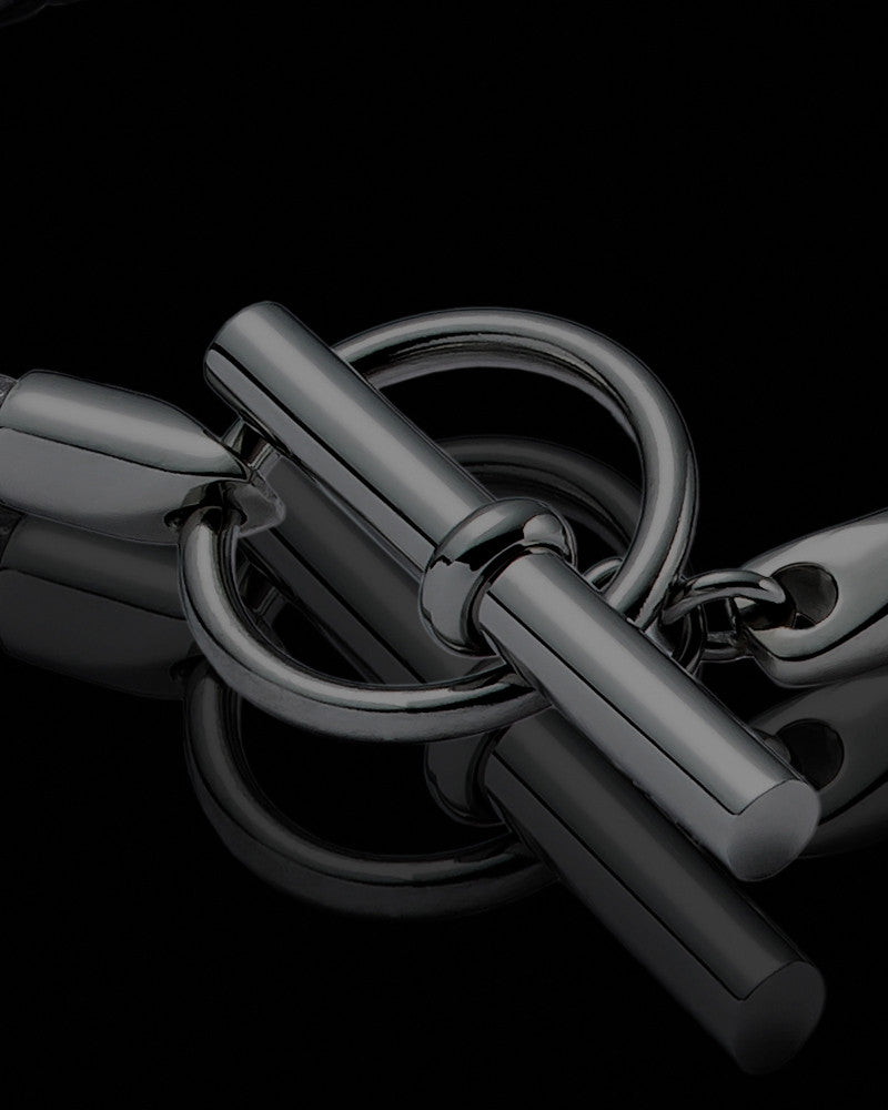 Black Plated over Stainless Forever Bracelet Keepsake Jewelry