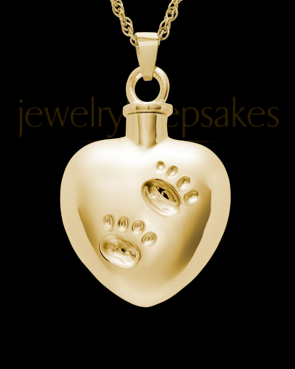 14k Gold Cremation Jewelry By Your Side Heart Keepsake