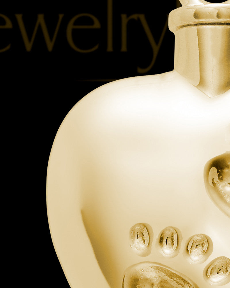 Cremation Jewelry Gold Plated By Your Side Heart Keepsake