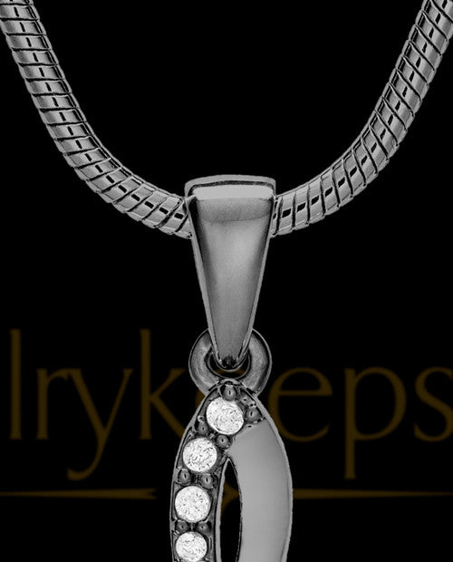 Black Plated Glorified Cremation Jewelry
