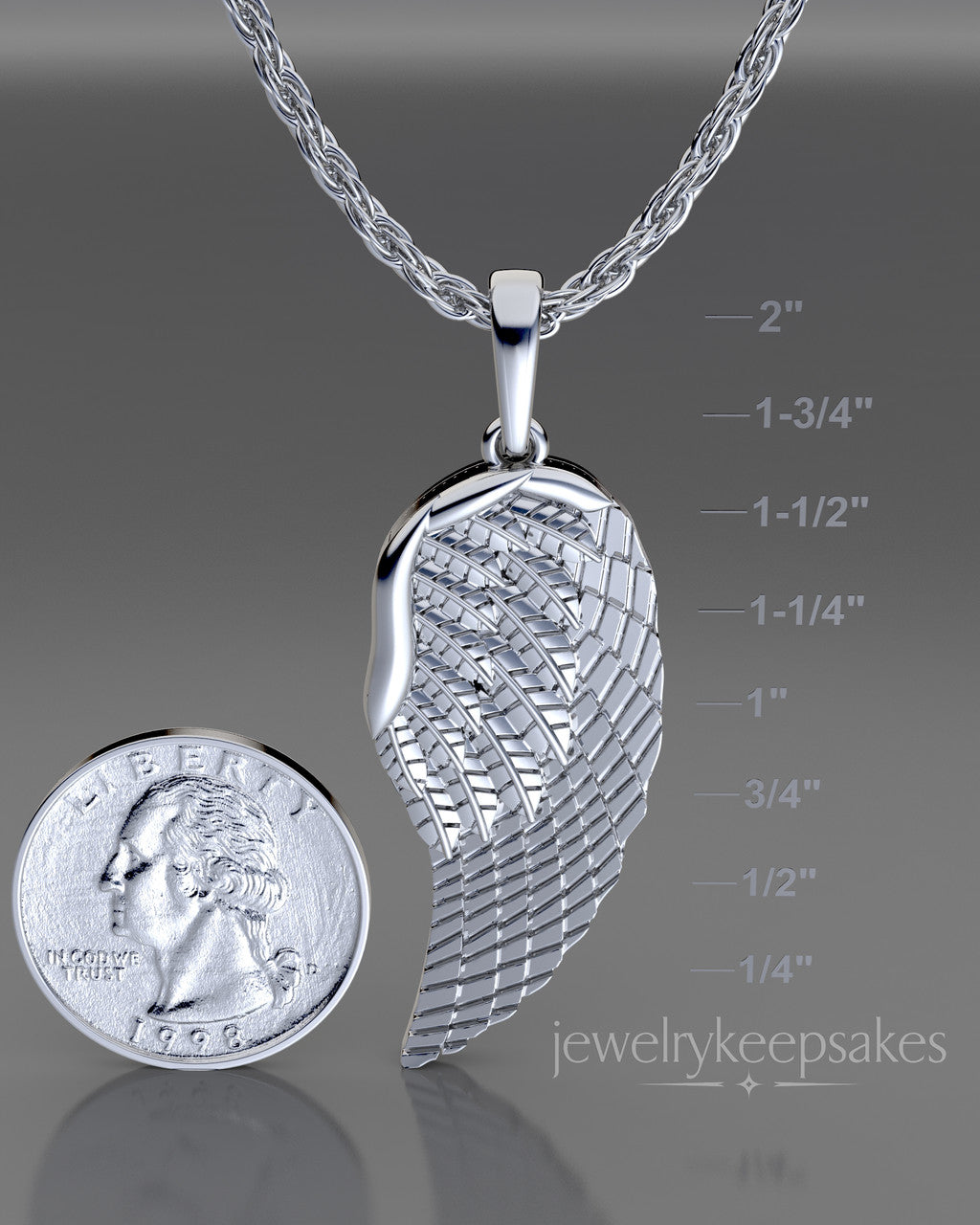 Sterling Silver Feathers Permanently Sealed Waterproof Cremation Pendant