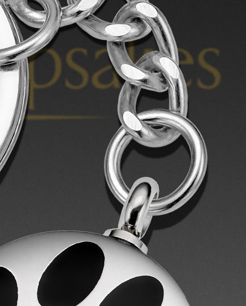 Dog Pawed Pet Stainless Steel Urn Keychain