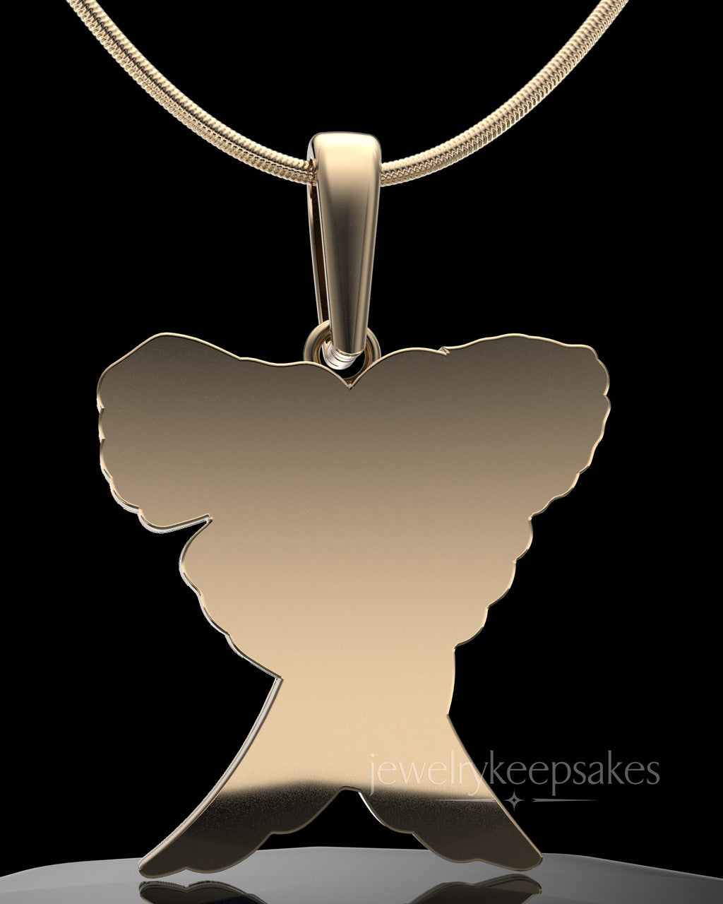 Solid 14K Gold Virtuous Permanently Sealed Waterproof Jewelry Urn