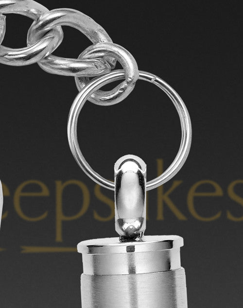 Stainless Hunter Cremation Key Chain
