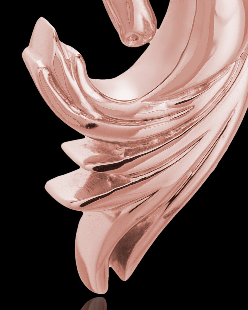 14K Rose Gold Wild Horse Cremation Jewelry