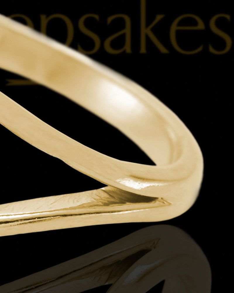 Solid 14K Gold Ladies Tennyson Orchid Pearl Opal Ash Ring