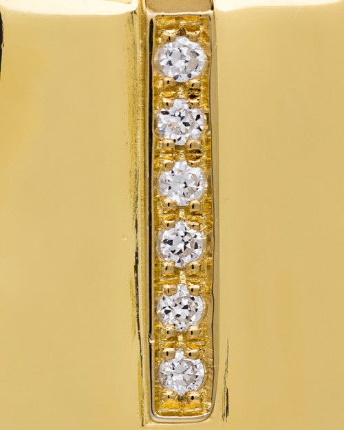 14K Gold Shimmer Rectangle Cremation Necklace