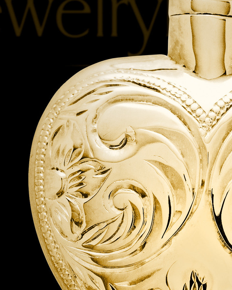 Cremation Urn Locket Gold Plated Spirit Heart