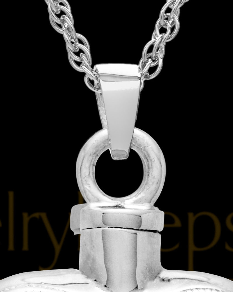 Cremation Urn Locket Sterling Silver Spirit Heart