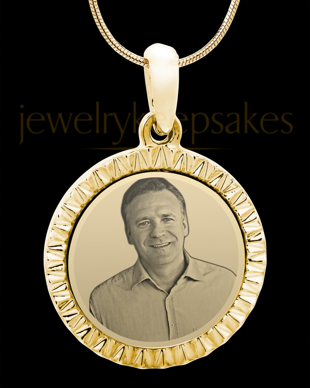 Gold Plated over Stainless Photo Etched Circle
