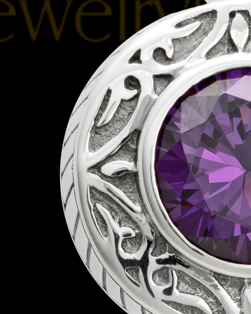Keepsake Cremation Jewelry Sterling Silver Plum