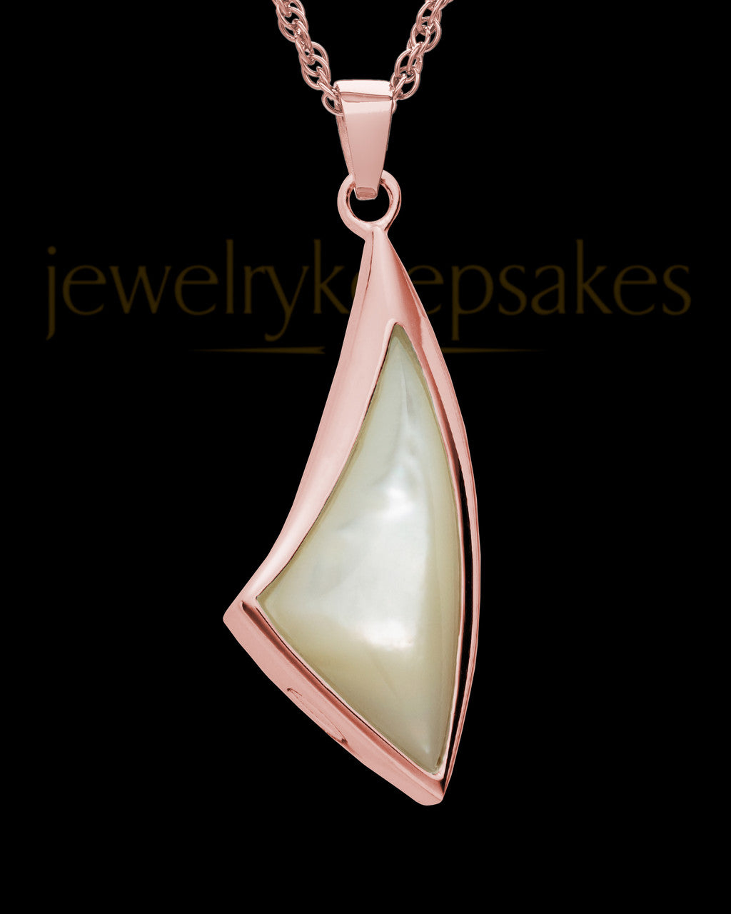 Cremation Charm 14K Rose Gold Sail Away Keepsake