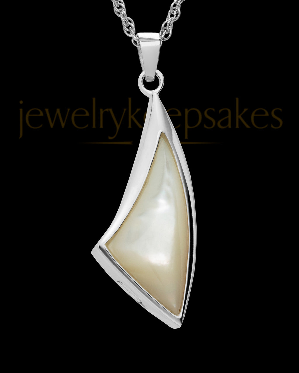 Cremation Charm Sterling Silver Sail Away Keepsake
