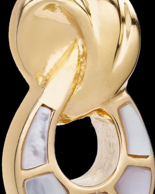 14K Gold 2 Person Contemporary Companion Infinity Ash Pendant