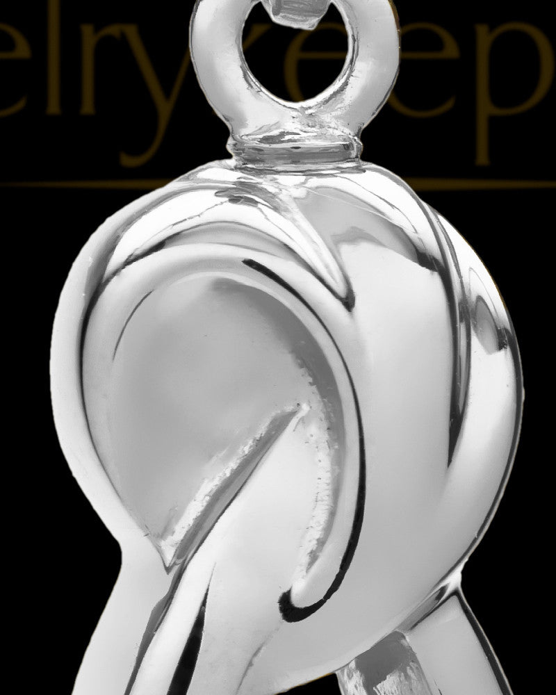 14K White Gold Infinity Companion Locket - 2 Person