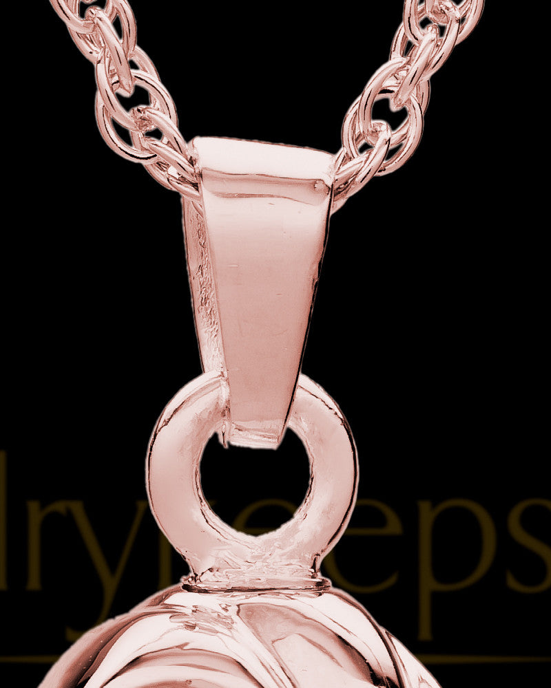 14K Rose Gold 2 Person Traditional Companion Infinity Ash Necklace