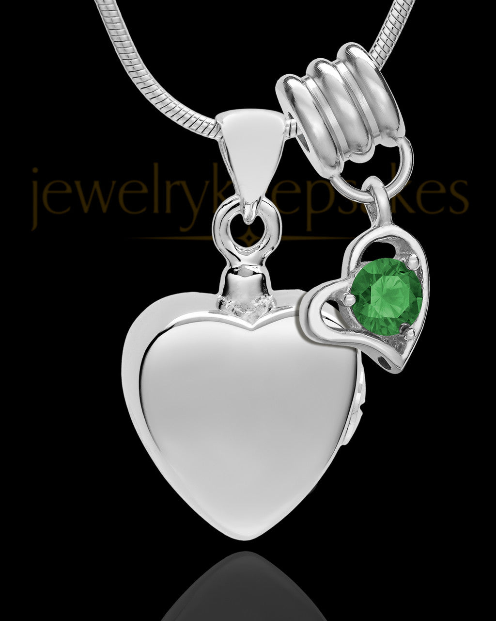 Sterling Silver Gentle Heart May Urn Pendant