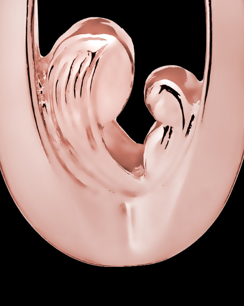 Jewelry Urn 14K Rose Gold Heartfelt Round Keepsake