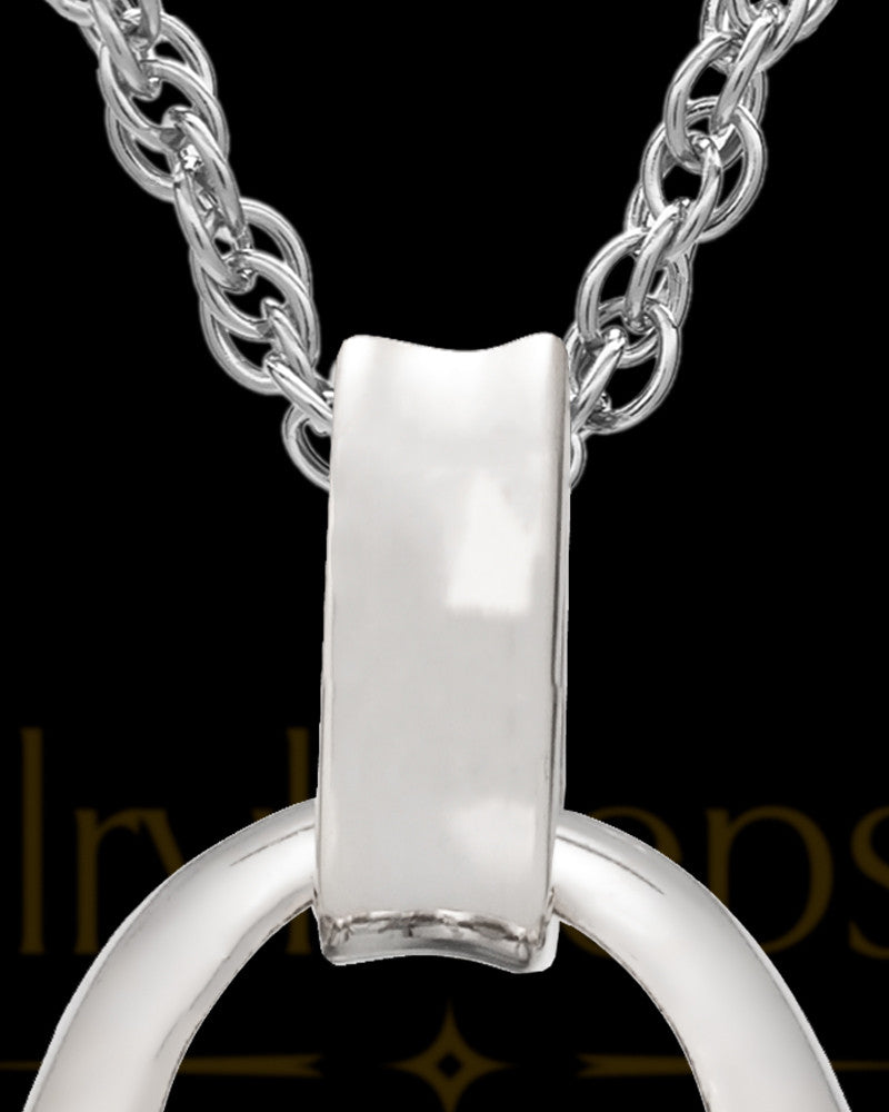 Jewelry Urn Sterling Silver Heartfelt Round Keepsake