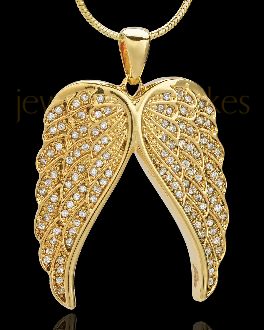 Gold Plated Wings of Grace Keepsake Jewelry