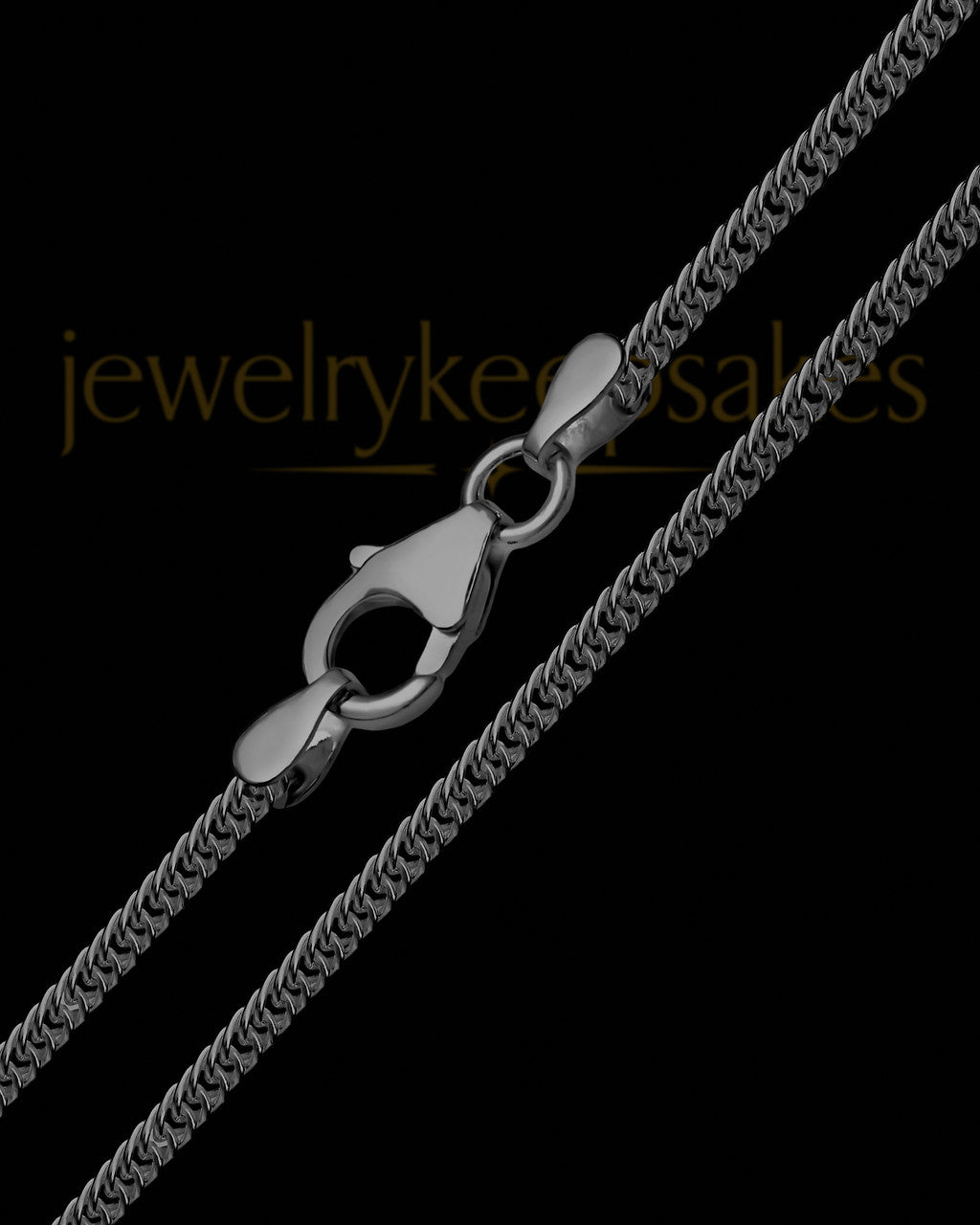 20" Men's Black Premium Curb Chain