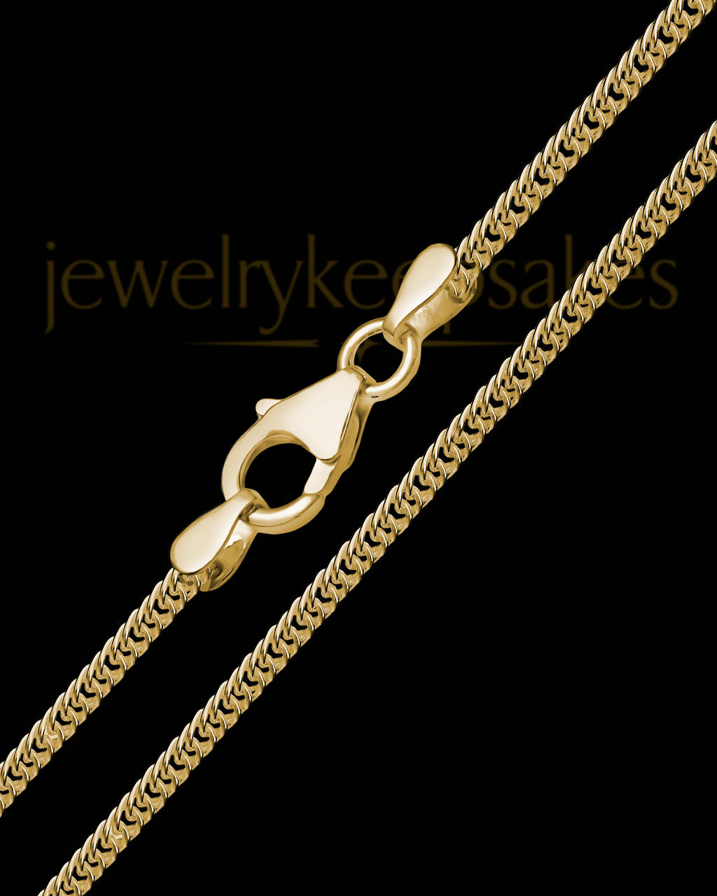 20" Men's Gold Premium Curb Chain