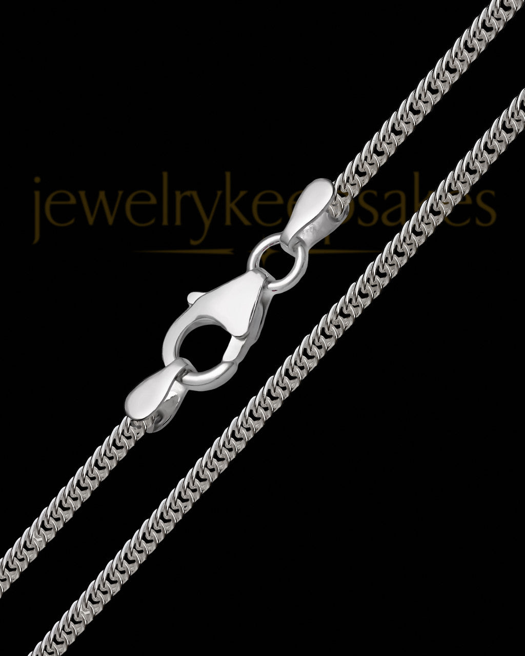 20" Men's Silver Premium Curb Chain
