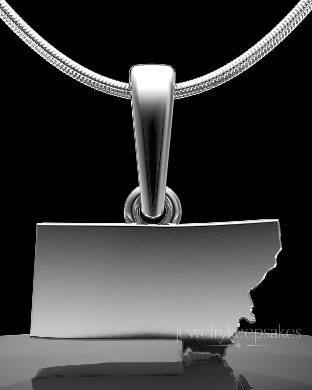 Sterling Silver Permanently Sealed State Waterproof Keepsake Jewelry