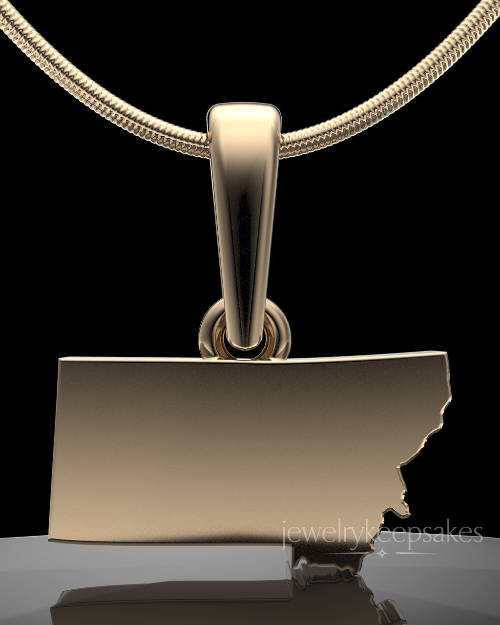 Solid 14k Gold Permanently Sealed State Waterproof Keepsake Jewelry