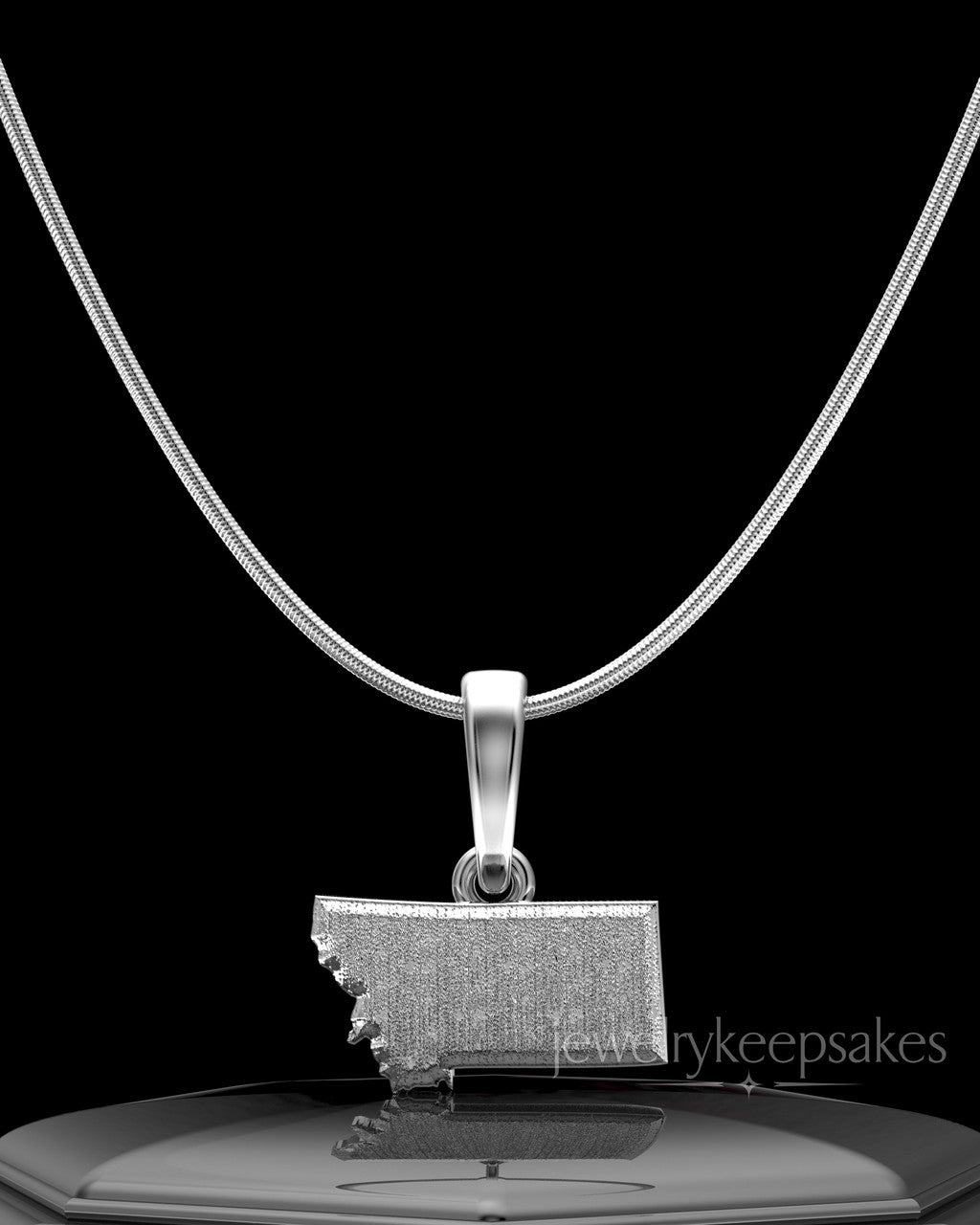 Sterling Silver Permanently Sealed State Waterproof Keepsake Jewelry