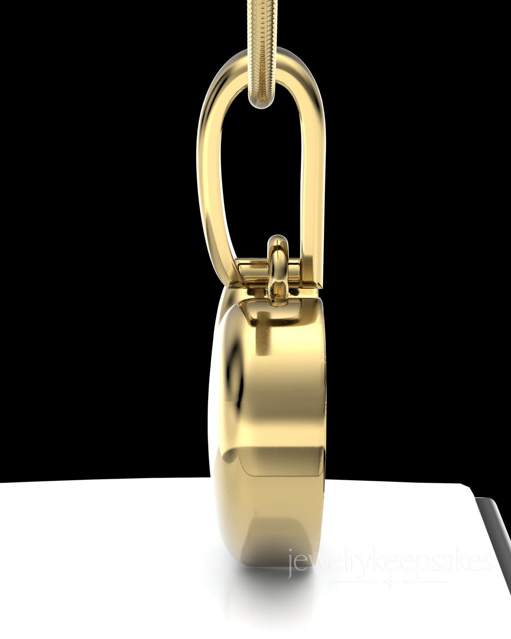 Gold Plated Heart with Paws Permanently Sealed Waterproof Cremation Pendant