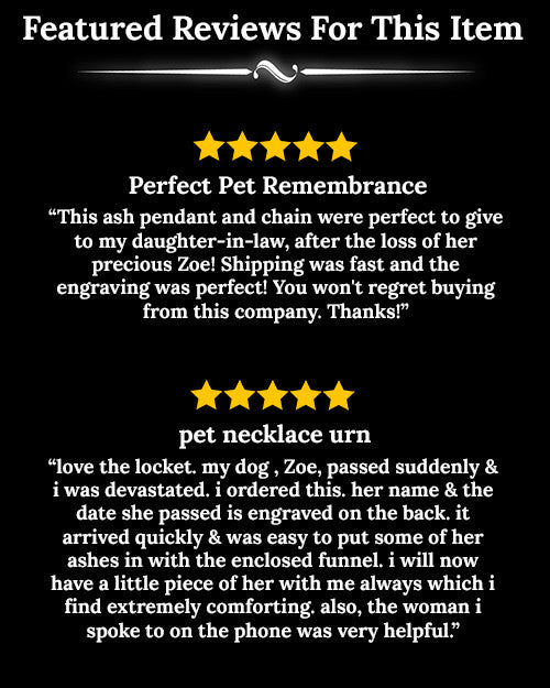 Pet Necklace Urn Stainless Steel Little Paws Heart