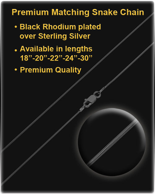 Billings Heart Black Finish Ash Jewelry