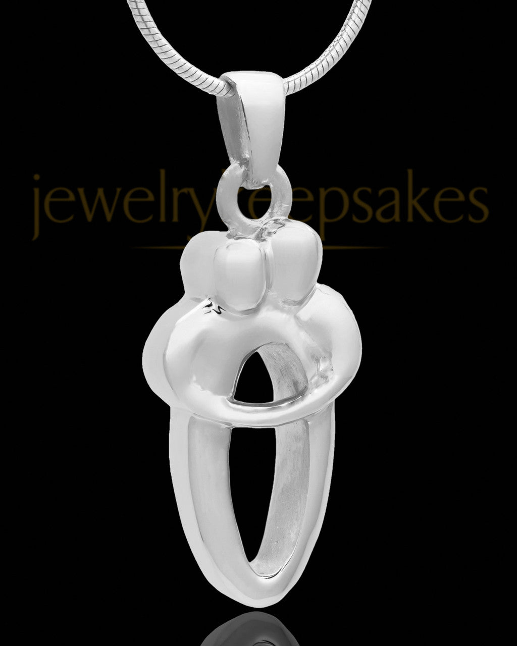 Cremation Locket Solid 14K White Gold Companion