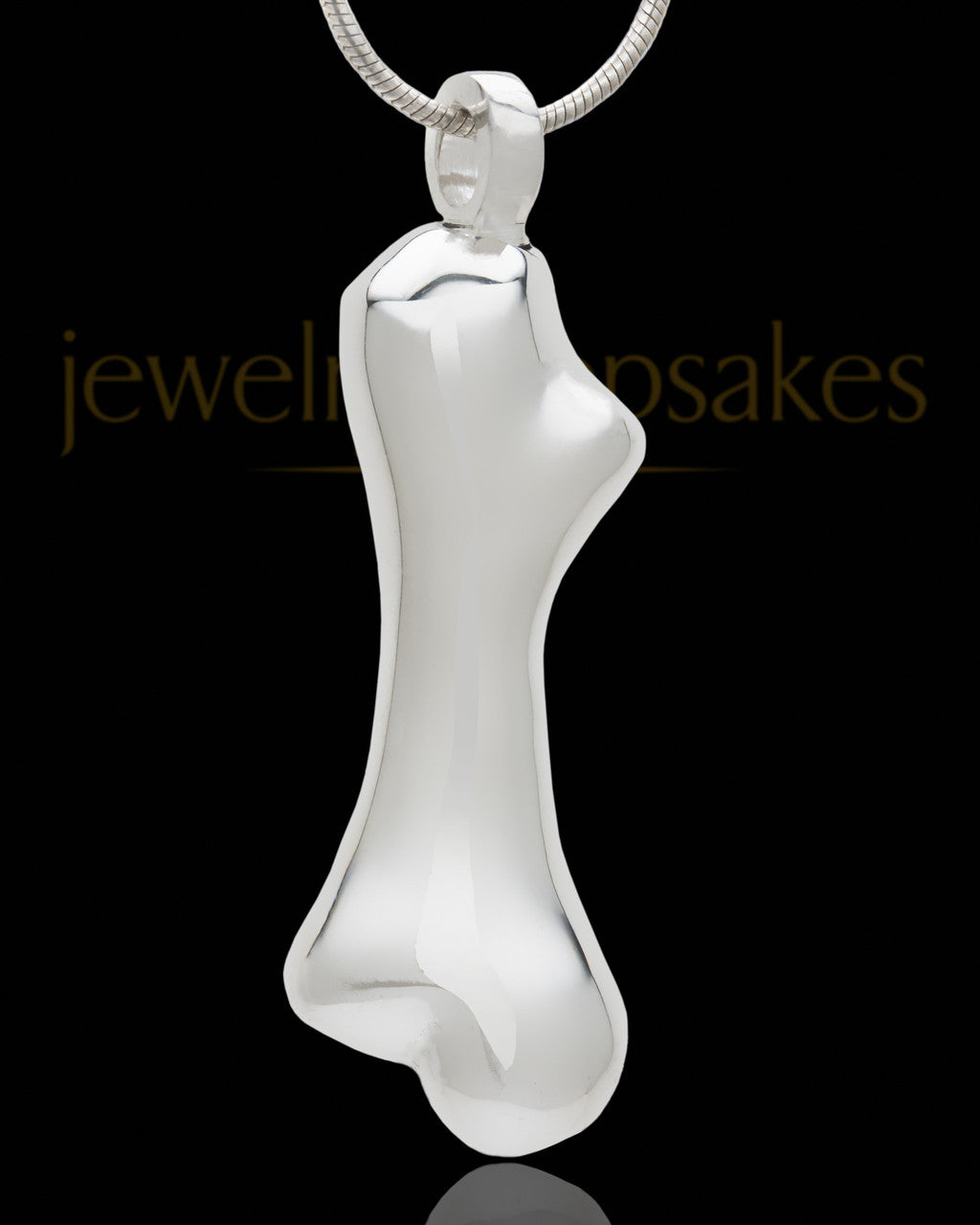 Pet Memorial Pendant Silver Plated Bone Keepsake