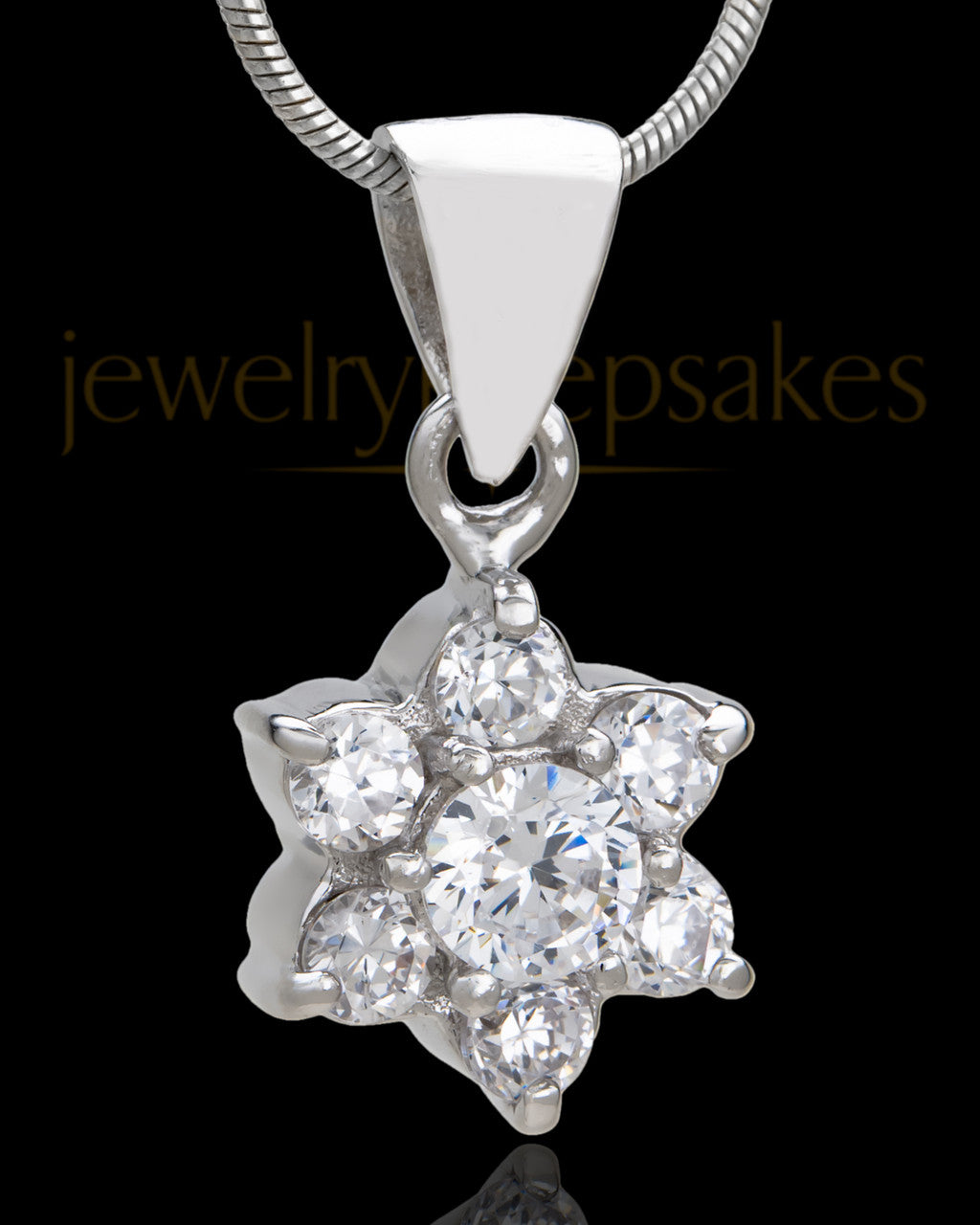 Sterling Silver Burst of Light Cremation Urn Pendant