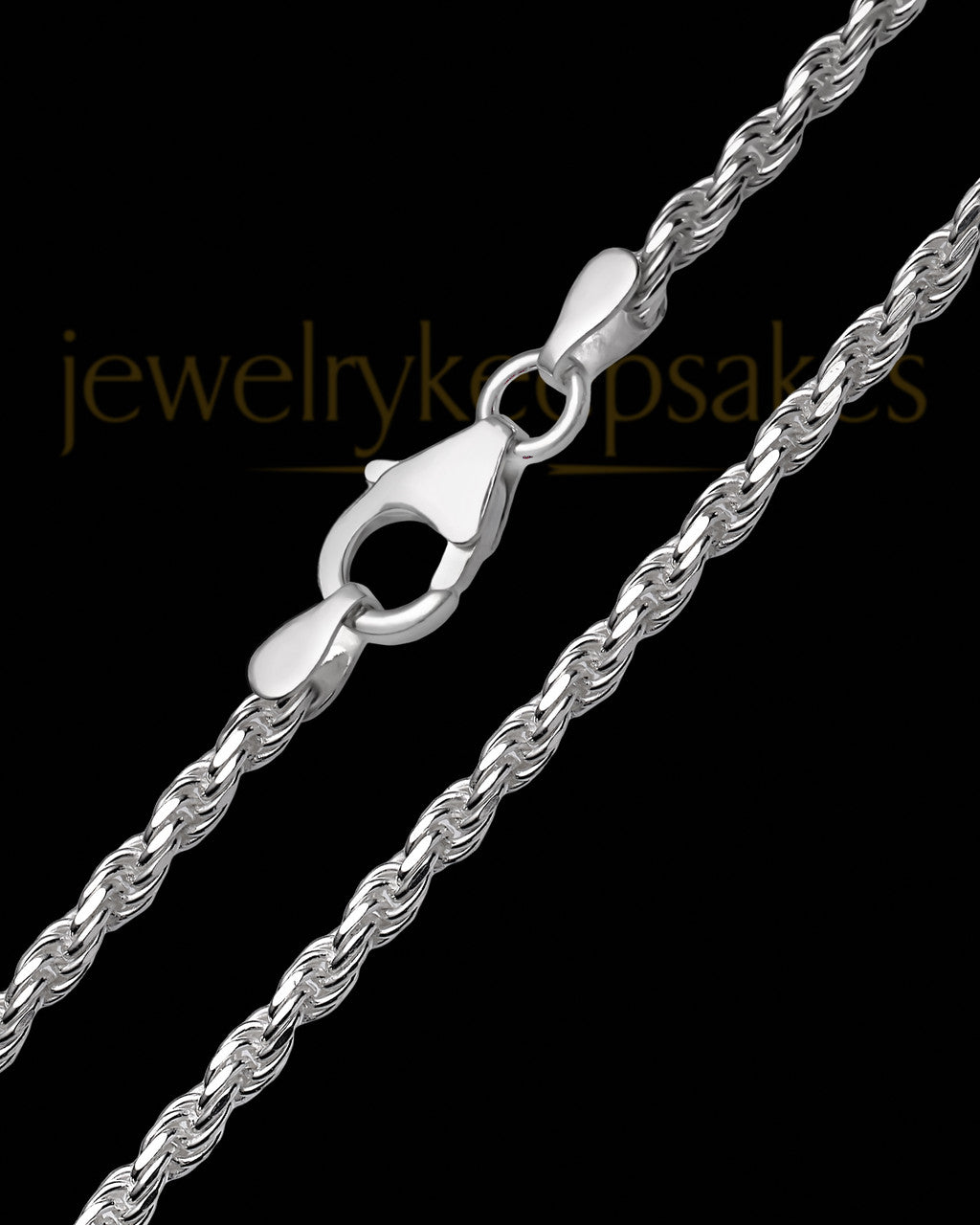 16" Sterling Silver Premium Rope Chain